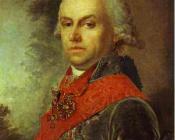 弗拉基米尔 波罗维科夫斯基 : Portrait of D. P. Troschinsky